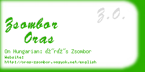 zsombor oras business card